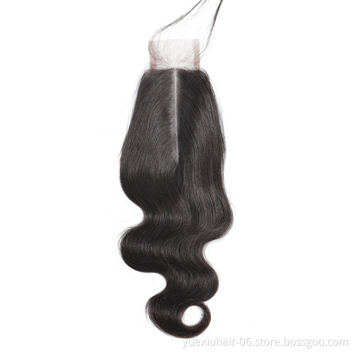Brazilian Virgin Human Hair Body Wave 2x6 Lace Closure